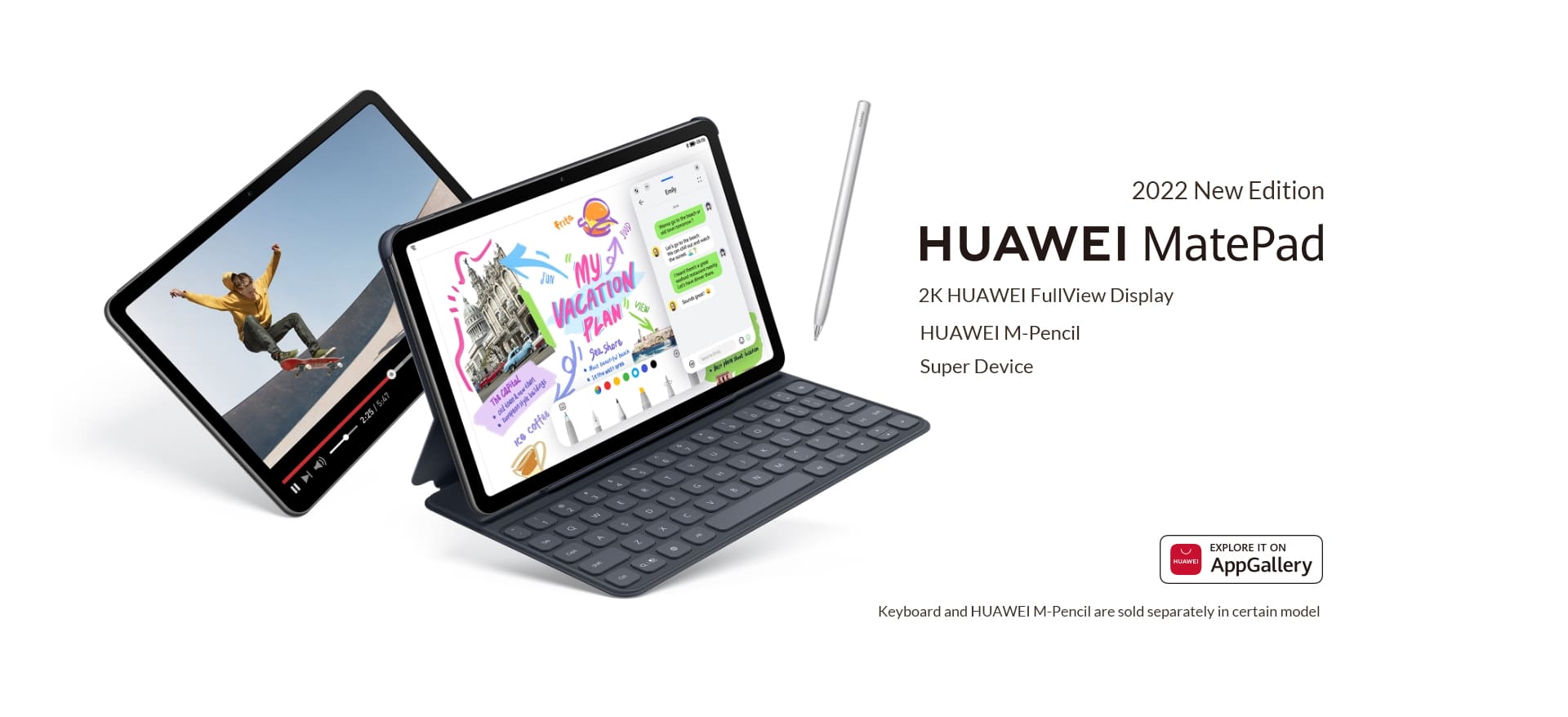 Huawei MatePad 10.4 New Edition with Keyboard, LTE - 128/4GB