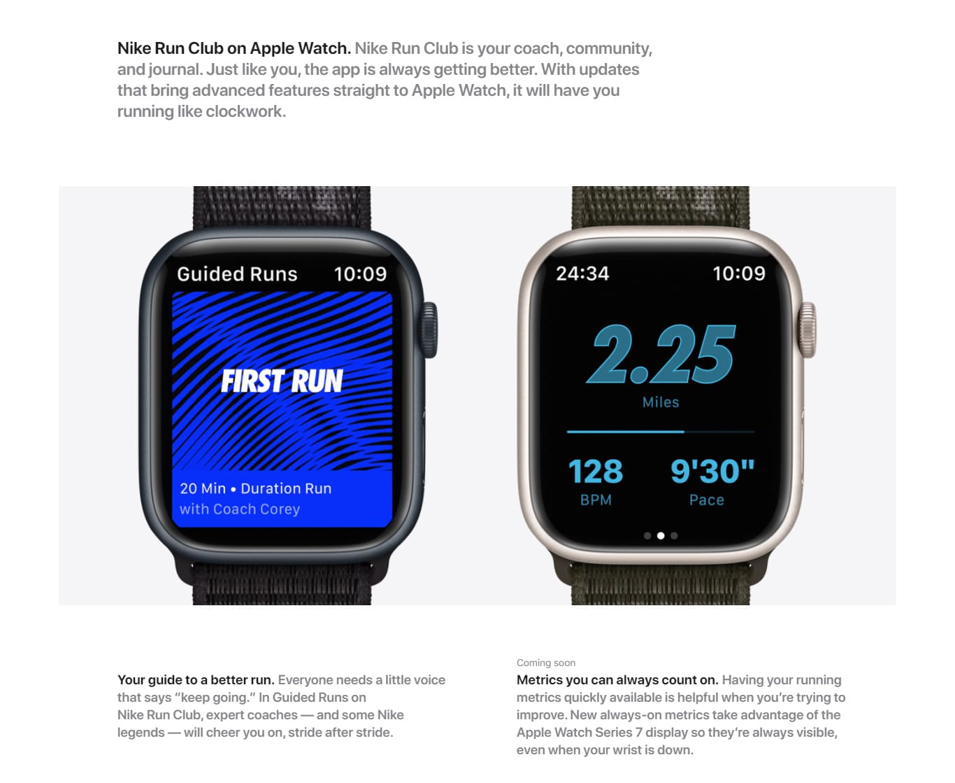 Nike my coach on best sale apple watch