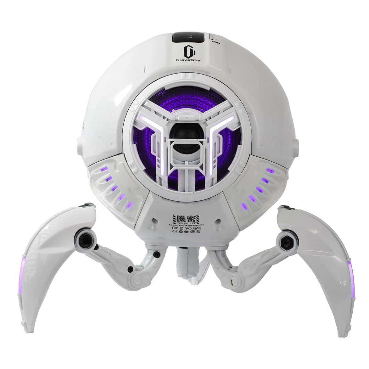 Gravastar G1 Bluetoothスピーカー(パールホワイト) 近未来感溢れる高