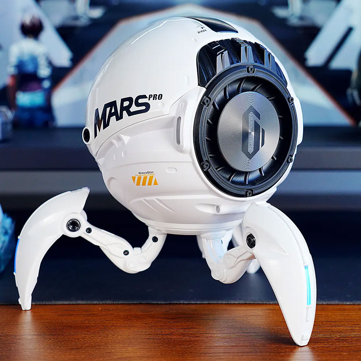 Gravastar G1 Bluetoothスピーカー(パールホワイト) 近未来感溢れる高