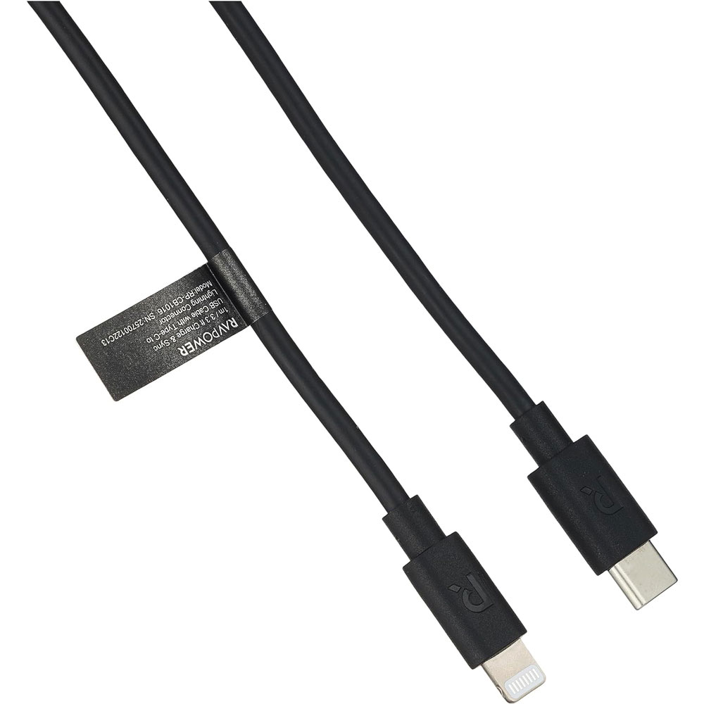 RAVPower RP-CB1016 Type-C to Lightning Cable 1m TPE - Black