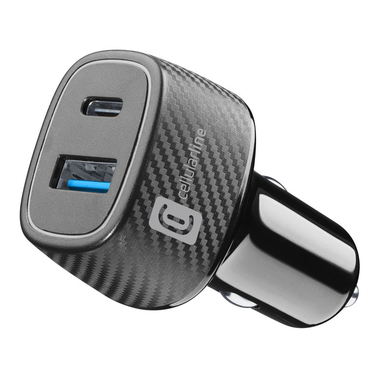 CellularLine Multipower Ultra Car Charger 48W with USB USB-C