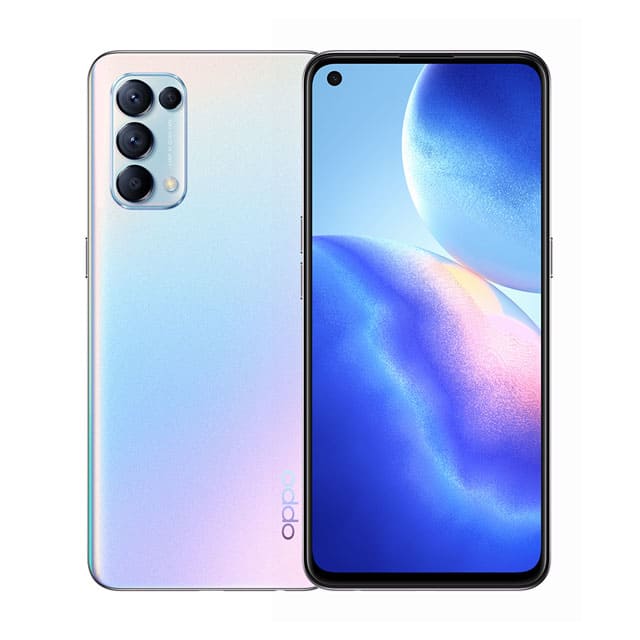 oppo reno 5 galactic silver