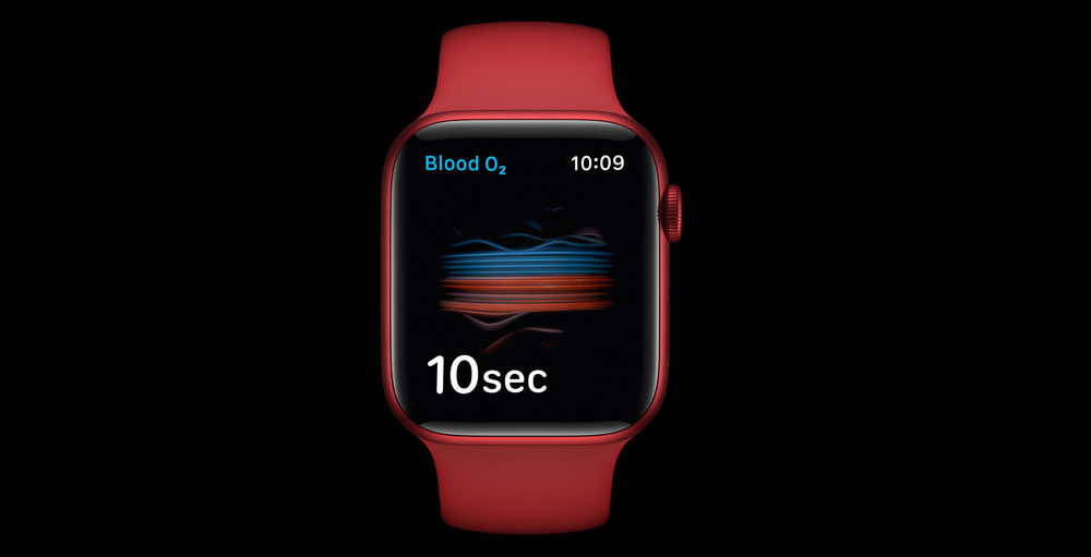 Apple Watch Series 6 GPS, 44mm Space Gray Aluminum Case with Black Sport  Band