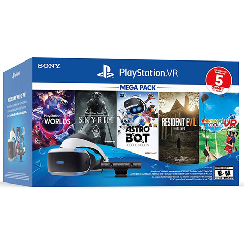 Sony Playstation VR Bundle five Games Mega Pack