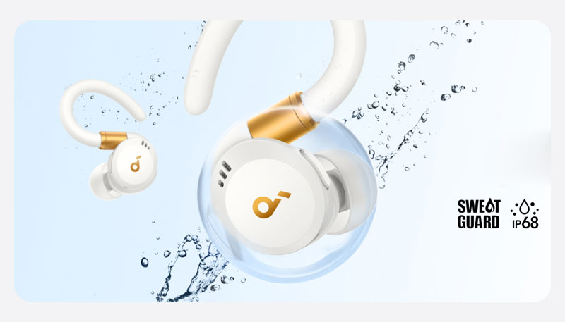 Anker Soundcore Sport X20 In-Ear Earbuds with Hook - White | mobilaty